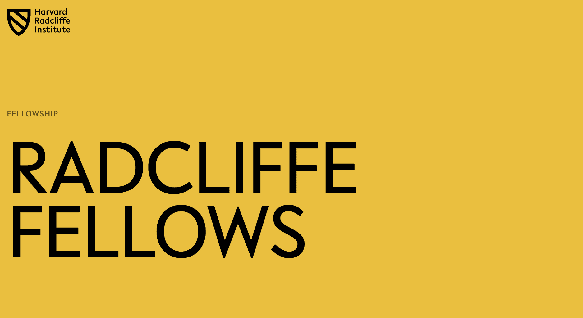 Harvard Radcliffe Institute Fellowship Program 2027–2028