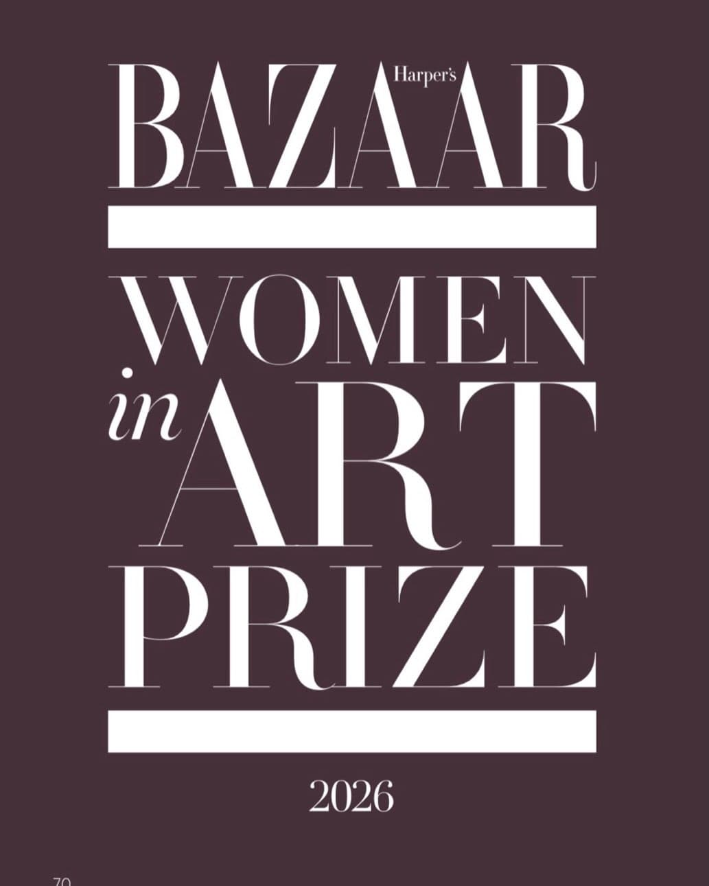 Harper's Bazaar Women in Art Prize