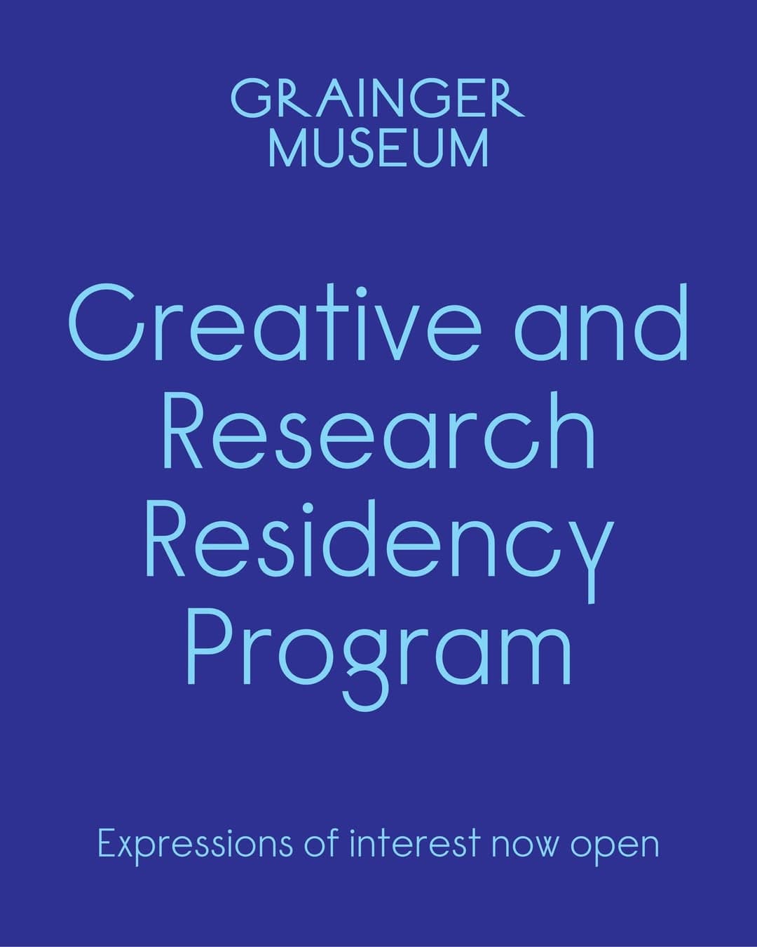 Grainger Museum Creative and Research Residency